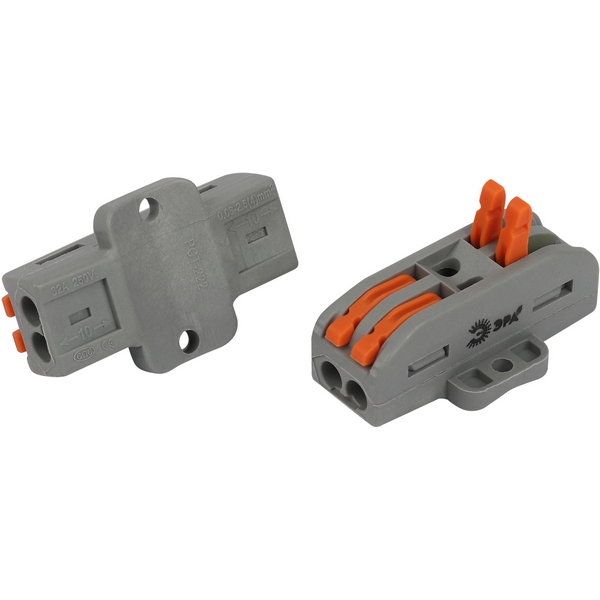 

Клемма проходная с монтажной площадкой с рычагами 2 полюса 0,08-2,5/4 мм2 (упаковка 2 шт.) ЭРА NO-225-453, NO-225-453