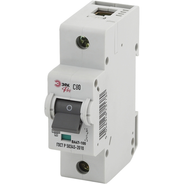 

Автоматический выключатель 1Р 80А С 10 кА ЭРА ВА47-100 NO-902-265, ВА47-100 NO-902-265