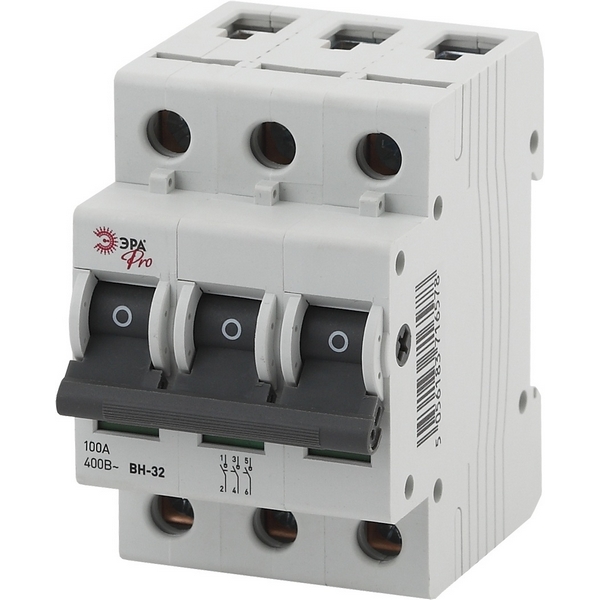

Выключатель нагрузки 3P 100А ЭРА NO-902-93, NO-902-93