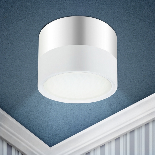 Изображение товара Точечный светильник ЭРА OL7 GX53 WH/CH современный дизайн мощность 12 Вт IP20