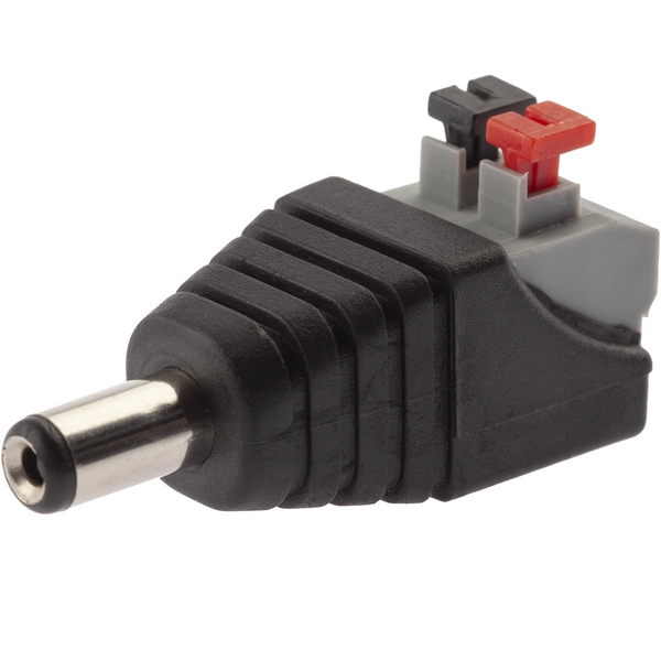 Изображение товара Разъем штекер DC питания 2. 1х5. 5 с быстрозажимной колодкой ЭРА R-DC03