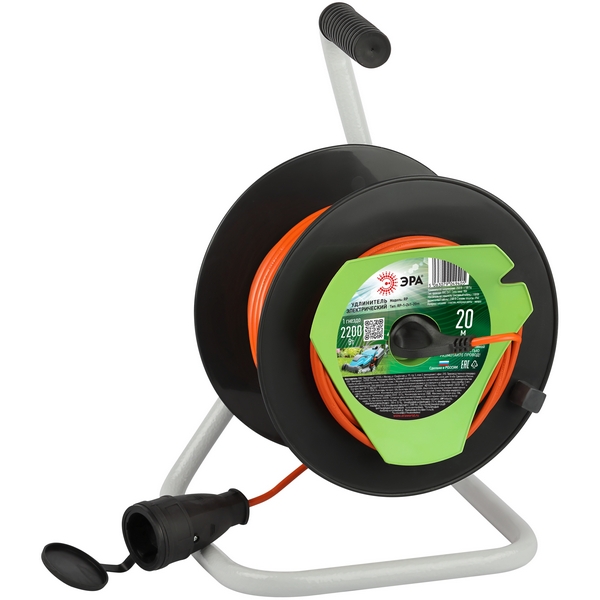 

Удлинитель одноместный без заземления 20 метров на пластиковой катушке IP44 ЭРА RP-1-2x1-20m, RP-1-2x1-20m