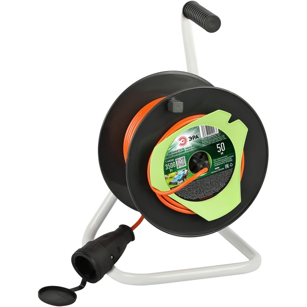 

Удлинитель одноместный без заземления 50 метров на пластиковой катушке IP44 ЭРА RP-1-2x1.5-50m, RP-1-2x1.5-50m