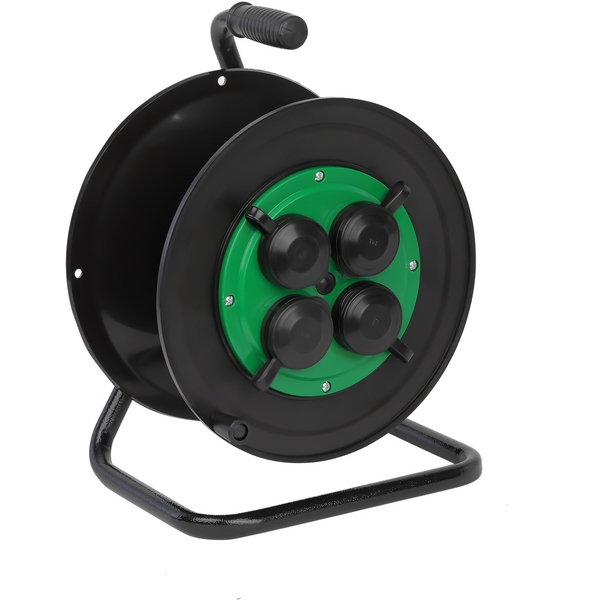 

Катушка пластиковая без провода 4-х местная c заземлением и защитными крышками ЭРА RP-4e-IP44, RP-4e-IP44