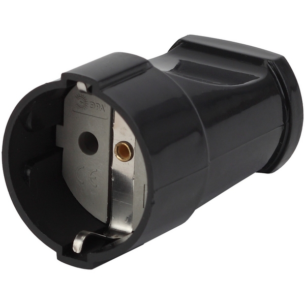 

Розетка с заземлением (черный) ЭРА Rx2-B, Rx2-B