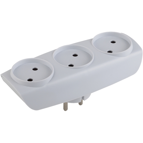 

Разветвитель на 3 гнезда без заземления ЭРА SP-3-W, Белый, SP-3-W