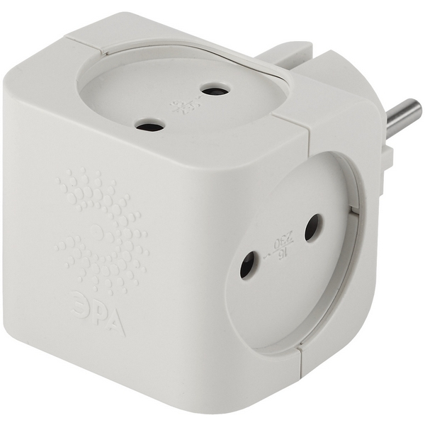 

Разветвитель на 4 гнезда без заземления ЭРА SP-4-W, Белый, SP-4-W