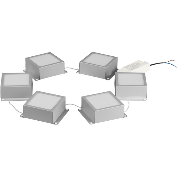 Изображение товара Точечный светильник светодиодный встраиваемый ЭРА SPO-6 комплект 6 шт IP40 4000K