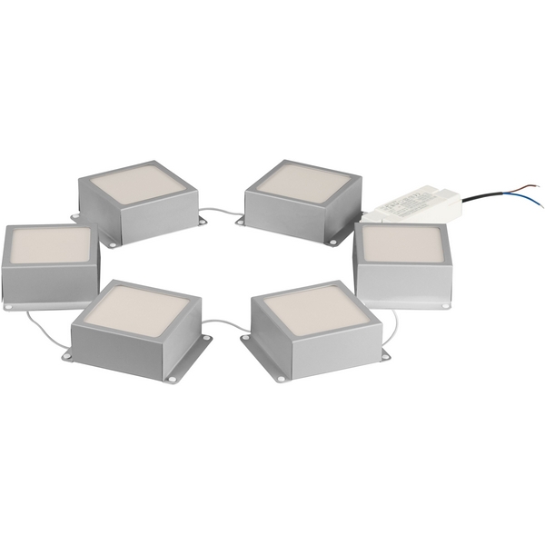 Изображение товара Точечный светильник светодиодный встраиваемый комплект из 6 шт. ЭРА SPO-6 SPO-646-3-5K-S6