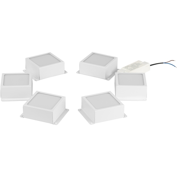 Изображение товара Комплект светильников светодиодных встраиваемых ЭРА SPO-6 6 шт белый современный дизайн