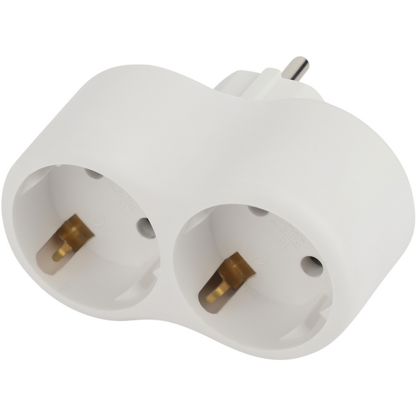 

Разветвитель на 2 гнезда с заземлением ЭРА SPx-2e-W, Белый, SPx-2e-W