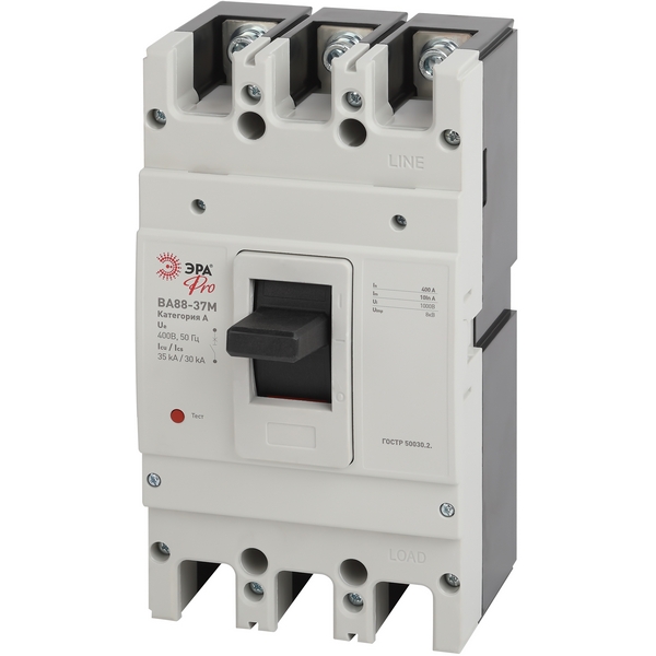 Изображение товара Автоматический выключатель 3Р 400А 35кА ЭРА ВА88 SVA40-3-0400-E