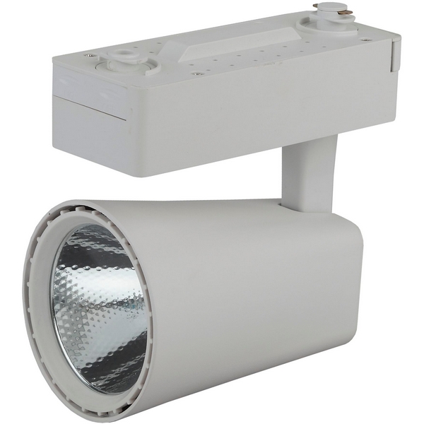 

Трековый светильник однофазный 220V светодиодный TR4 - WH ЭРА 30, TR4 - 30 WH