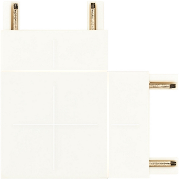 Изображение товара Коннектор угловой для магнитного шинопровода ЭРА TRM-S5-CC WH белый матовый