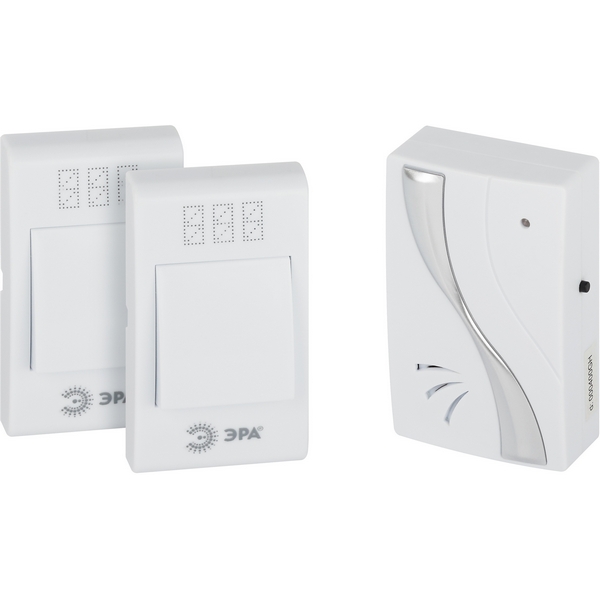 Изображение товара Беспроводной дверной звонок ЭРА TWIN-B белый и серебро цена 1241 рублей