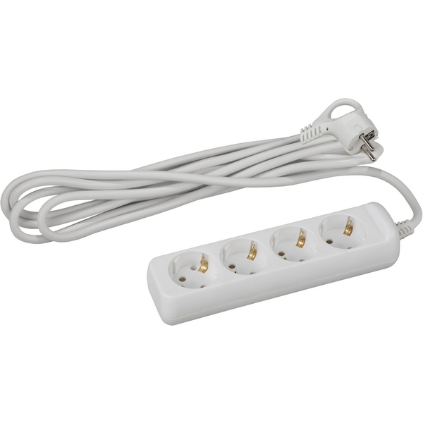 

Удлинитель 4-х местный с заземлением 3 метра ЭРА U-4e-3m-3x1, Белый, U-4e-3m-3x1