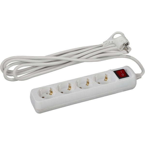 

Удлинитель 4-х местный с заземлением 3 метра ЭРА U-4es-3m-3x1, Белый, U-4es-3m-3x1