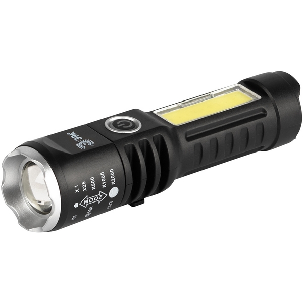 Изображение товара Ручной светодиодный фонарь ЭРА UA-403 с аккумулятором, компактный и яркий