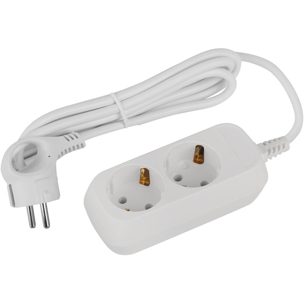 

Удлинитель 2-х местный с заземлением 1,5 метра ЭРА UDL-16-215-E, Белый, UDL-16-215-E