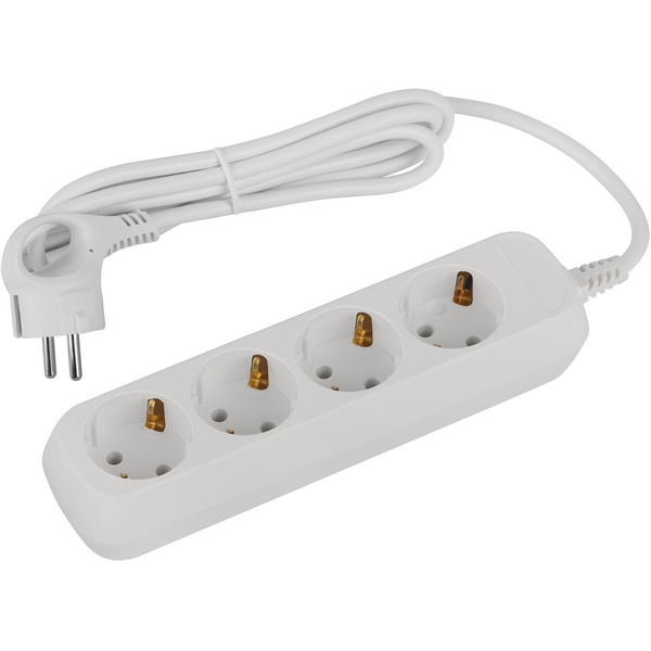 

Удлинитель 4-х местный с заземлением 1,5 метра ЭРА UDL-16-415-E, Белый, UDL-16-415-E