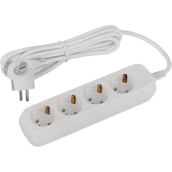 

Удлинитель 4-х местный с заземлением 3 метра ЭРА UDL-16-430-E, Белый, UDL-16-430-E