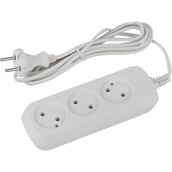 Изображение товара Удлинитель 3-х местный без заземления 1,5 м ЭРА UDL-6-315