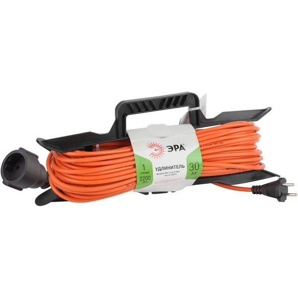 

Удлинитель одноместный без заземления 30 метров на рамке ЭРА UFx-1-2x1.0-30m, UFx-1-2x1.0-30m