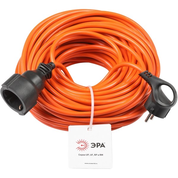Изображение товара Удлинитель одноместный с заземлением 30 метров ЭРА UPx-1e-3x1-30m для дома и работы