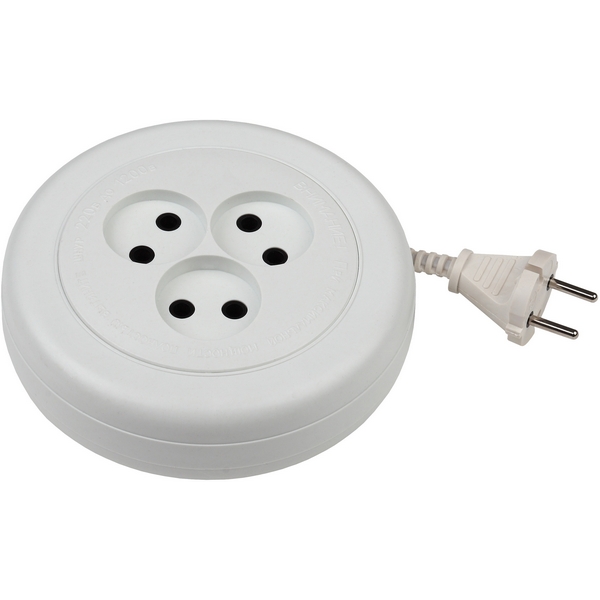 

Удлинитель 3-х местный без заземления 3 метра ЭРА UR(6)-3-3m, Белый, UR(6)-3-3m