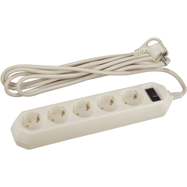 

Удлинитель 5-и местный с заземлением 3 метра ЭРА USF-5es-3m-I, Слоновая кость, USF-5es-3m-I