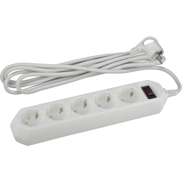 

Удлинитель 5-и местный с заземлением 3 метра ЭРА USF-5es-3m-W, Белый, USF-5es-3m-W