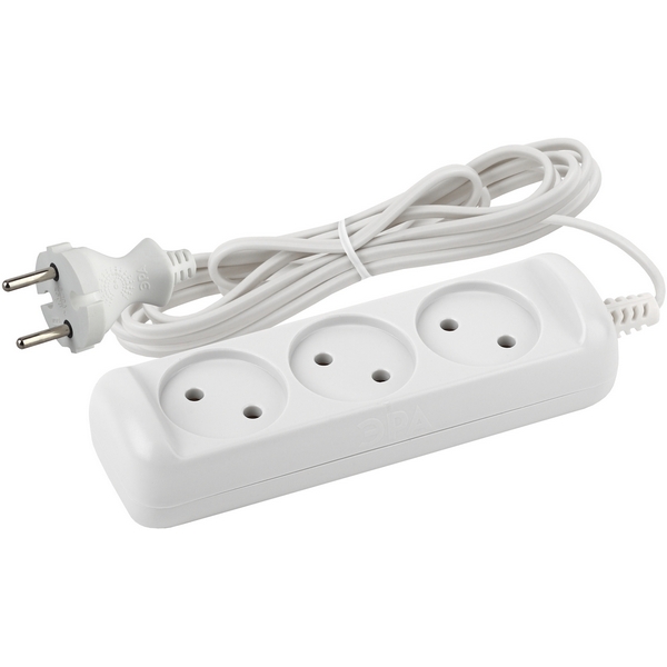 

Удлинитель 3-х местный без заземления 1,5 метра ЭРА UX-3-1,5m, Белый, UX-3-1,5m