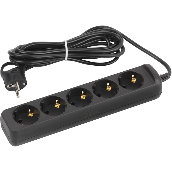 

Удлинитель 5-и местный с заземлением 5 метров ЭРА UX-5e-5m-B, Черный, UX-5e-5m-B