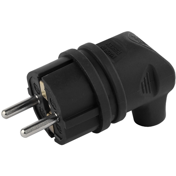 

Вилка угловая с заземлением ЭРА V9-B-IP44, Черный, V9-B-IP44