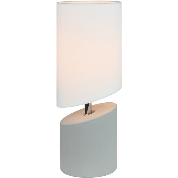 

Настольная лампа Escada Waimea 10158/T White/Grey 1x40Вт E14, бетон/ткань, кремово-серый/белый, Waimea 10158/T White/Grey
