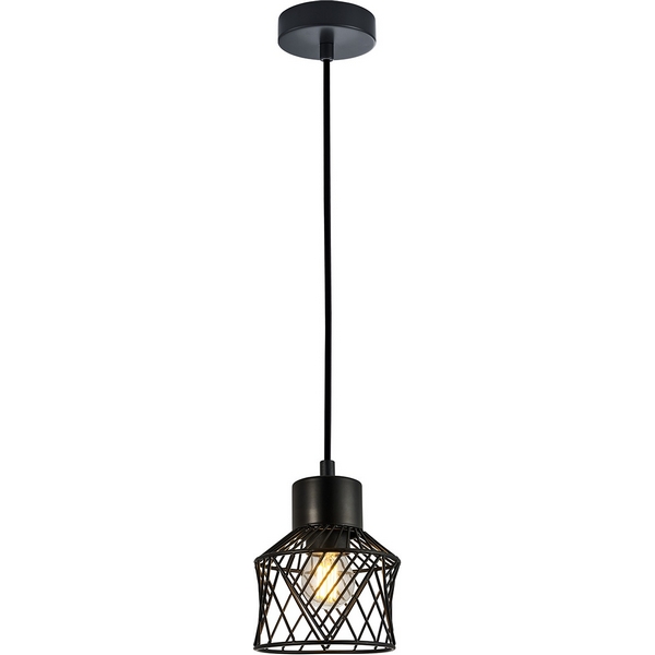 

Подвесной светильник Escada Averio 10174/1S Black 1х40Вт Е27, металл, черный, Averio 10174/1S Black