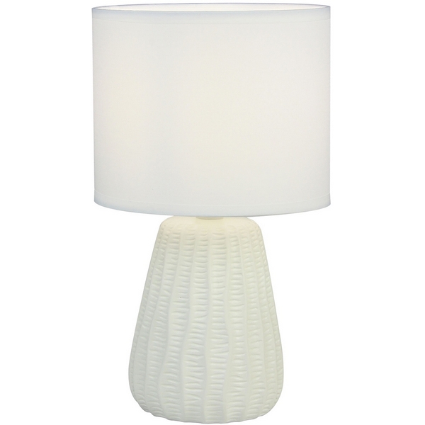 

Настольная лампа Escada Hellas 10202/L White 1х40Вт Е14, керамика/ткань, белый, Hellas 10202/L White