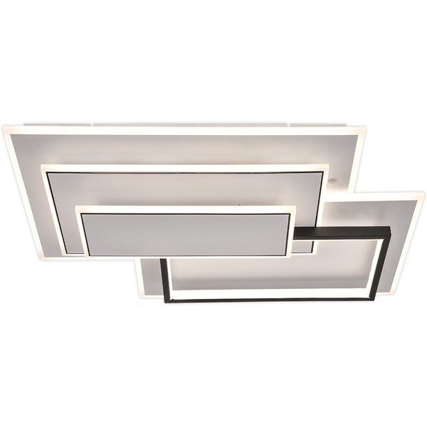 

Потолочная люстра светодиодная Escada Stage 10231/5LED 145Вт ИК-пульт, металл/акрил, белый/черный, Stage 10231/5LED