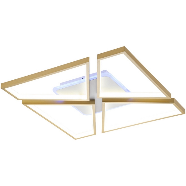 

Потолочная люстра с пультом светодиодная Escada Denise 10245/4LED BL, Золото, Denise 10245/4LED BL