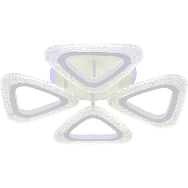 

Потолочная люстра (+ночной режим) светодиодная Escada Candy 10300/4LED BL 45Вт, с ПДУ, металл/акрил, белый/прозрачный, Candy 10300/4LED BL