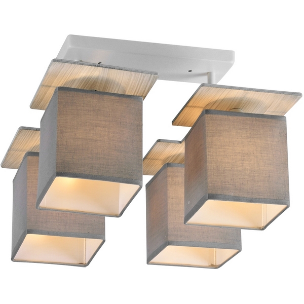 

Люстра потолочная на штанге 1129/4PL E27*60W White/Grey Escada Argus Grey, Argus 1129/4PL Grey