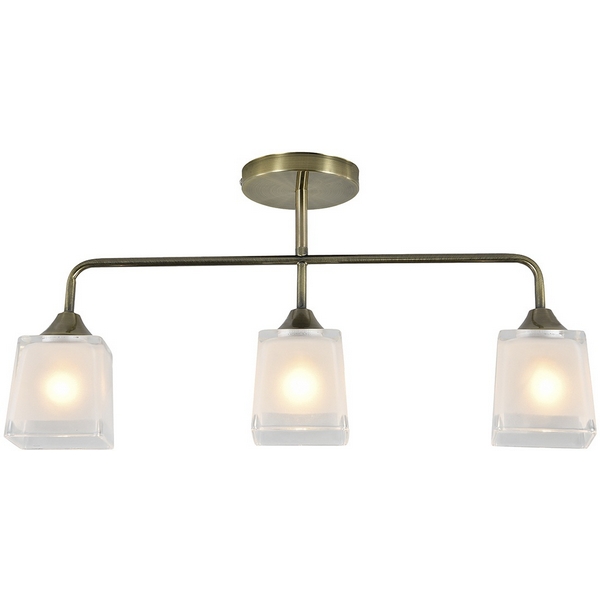 

Потолочная люстра на штанге Escada 2103/3P E27*40W Antique Brass, Белый, Artemis 2103/3P