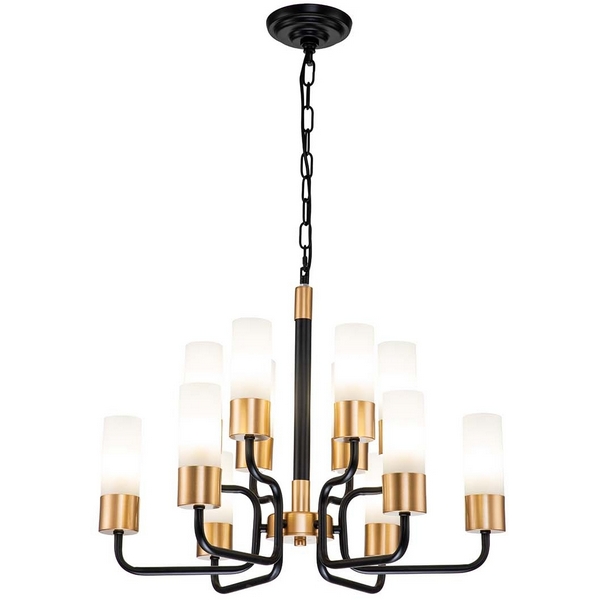 

Подвесная люстра E14*40W Black/Gold Escada LEVEL 2108/12P, Белый, LEVEL 2108/12P