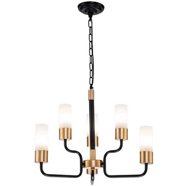 

Подвесная люстра E14*40W Black/Gold Escada LEVEL 2108/6P, Белый, LEVEL 2108/6P
