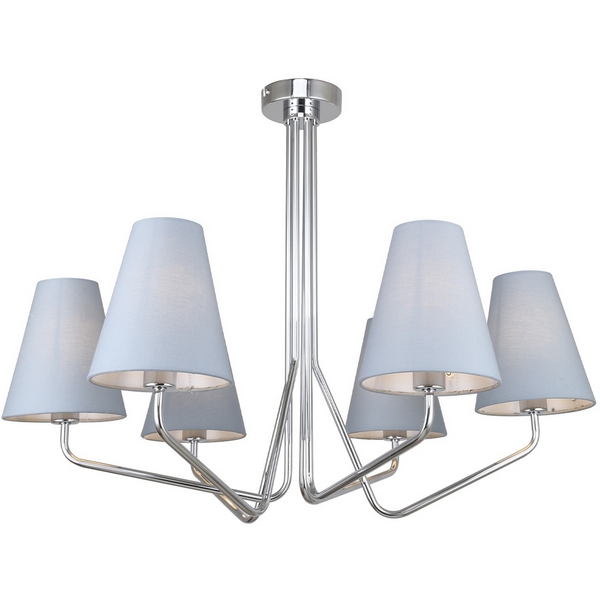 

Потолочная люстра на штанге Escada Stanza 2111/6P E14*40W Chrome, Серый, Stanza 2111/6P