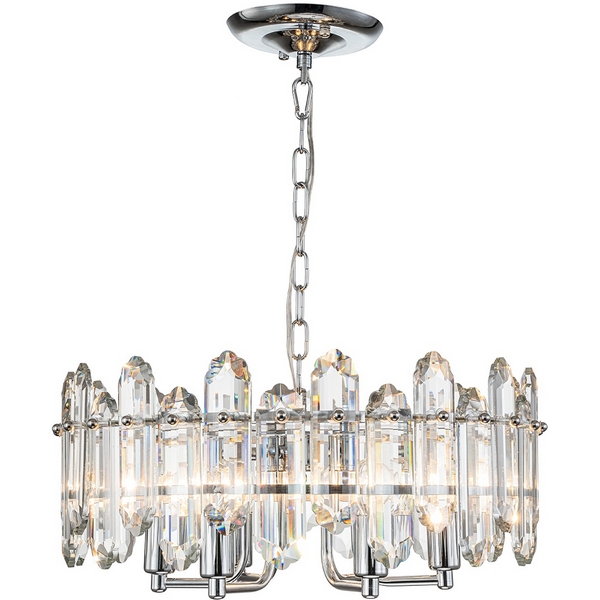 

Подвесная люстра Escada Tiara 2111/6S Chrome 1х40Вт Е14, металл/стекло, хром, Прозрачный, Tiara 2111/6S Chrome