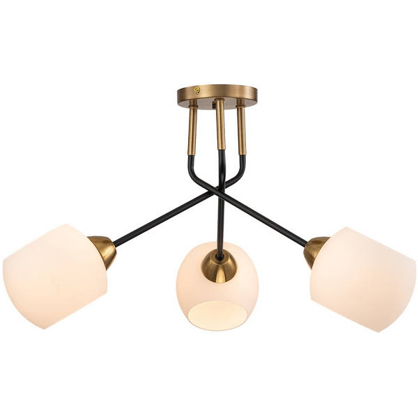 

Потолочная люстра на штанге Escada Bond 2113/3P E27*40W Copper/Black, Белый, Bond 2113/3P