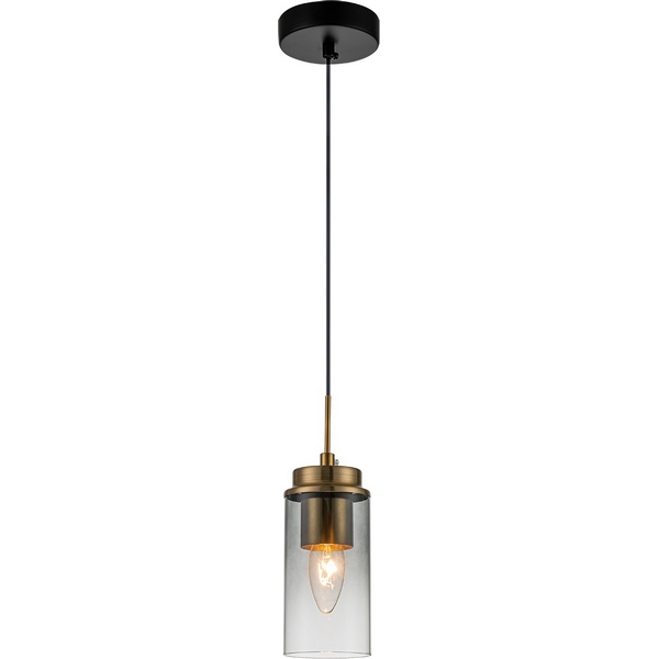 

Подвесной светильник Escada Dinasty 2118/1S E14*40W Black/Brass, Дымчатый, Dinasty 2118/1S