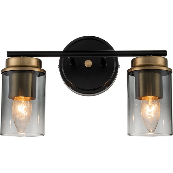 

Бра Escada Dinasty 2118/2A E14*40W Black/Brass, Дымчатый, Dinasty 2118/2A