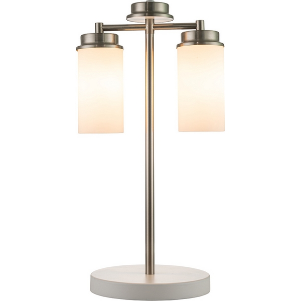 

Настольная лампа Escada Legacy 2119/2 E14*40W Chrome, Белый, Legacy 2119/2 Chrome